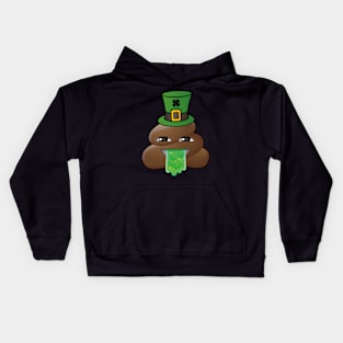 Leprechaun Poop Funny St Patricks Day Kids Hoodie